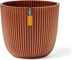 Capi Europe bloempot bol groove metallic koper H15xB17 Ø15 cm - afbeelding 1