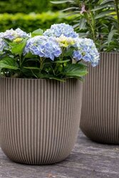 Capi Europe bloempot bol groove nl warm taupe h35xb35 Ø 29-30cm - afbeelding 2