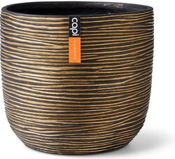 Capi Europe bloemPot bol rib goud h8xb9 Ø7,5 cm - afbeelding 1