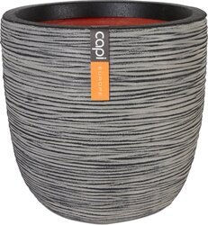 Capi Europe bloempot bol Rib NL antraciet h41xb43 Ø 38 cm - afbeelding 1