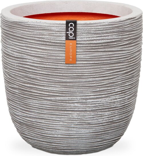 Capi Europe bloempot bol Rib NL ivoor h34xb35 Ø 30 cm - afbeelding 1