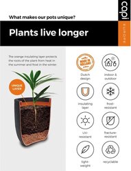 Capi Europe bloemPot bol Smooth NL zwart h41xb43 Ø 38 cm - afbeelding 4