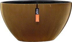 Capi Europe bloemPot ovaal groove goud h34xb14xl59
