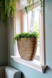 Capi Europe bloemPot ovaal rib goud h34xb14xl59 - afbeelding 2