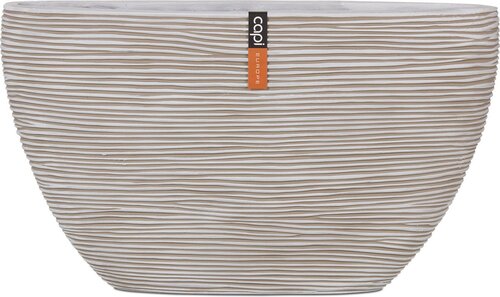 Capi Europe bloempot Ovaal Rib ivoor h34xb14xl59 - afbeelding 1