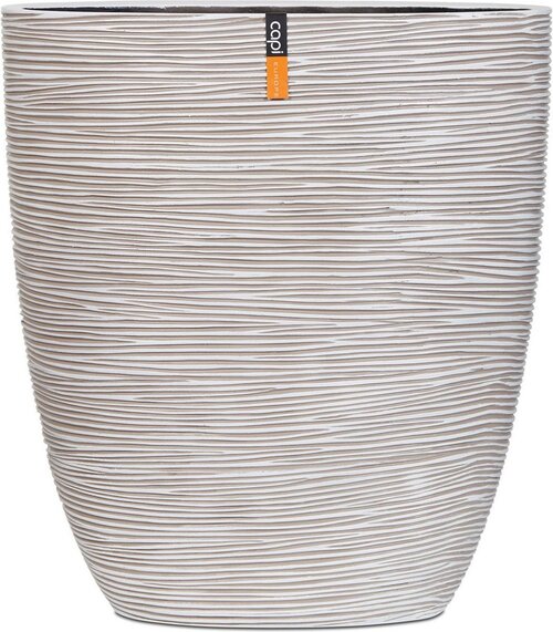 Capi Europe bloempot Ovaal Rib ivoor h37xb14xl32 - afbeelding 1