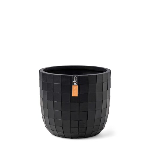 CAPI POT Planter ball Blocks 9x8 black