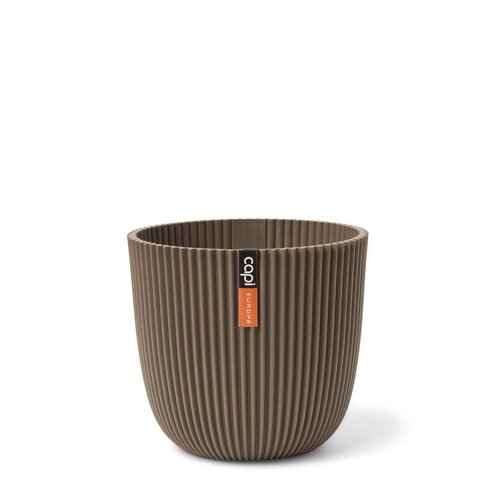 CAPI POT Planter Ball Groove 29,5x27 warm taupe
