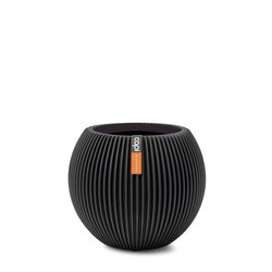 CAPI POT Vase ball Groove 18x15 black