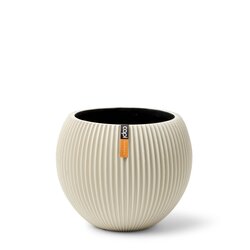 CAPI POT Vase ball Groove 29x26 beige