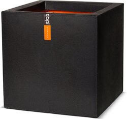 Capi Europe bloemPot vierkant Smooth NL zwart h30xb30xl30 - afbeelding 1