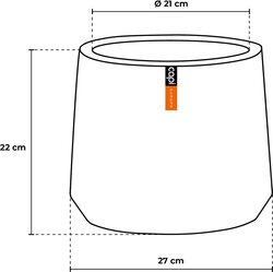 Capi Europe Sandbag groove zwart h22xb27 Ø21 cm - afbeelding 3