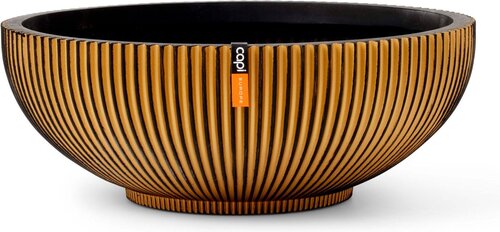 Capi Europe Schaal groove goud h15xb40 Ø35 cm - afbeelding 1