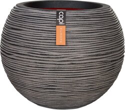 Capi Europe Vaas bol Rib NL antraciet h32xb40 Ø 24-25 cm - afbeelding 1