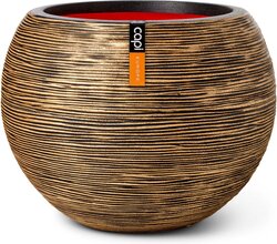 Capi Europe vaas bol Rib NL goud h32xb40 Ø 24-25 cm - afbeelding 1