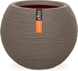 Capi Europe Vaas bol Rib NL warm taupe h48xb62 Ø 40-42 cm - afbeelding 1