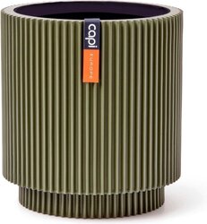 Capi Europe Vaas cilinder groove colours groen h9xb8 Ø 6,5 cm - afbeelding 1