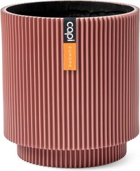 Capi Europe Vaas cilinder groove colours roze h17xb15 Ø13 cm - afbeelding 1