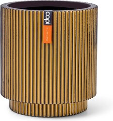 Capi Europe Vaas cilinder groove goud h25xb23 Ø20 cm - afbeelding 1