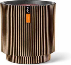 Capi Europe vaas cilinder groove nl goud h46xb44 Ø41 cm - afbeelding 1
