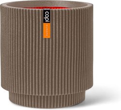 Capi Europe vaas cilinder groove nl warm taupe h38xb35 Ø29-30 cm - afbeelding 1