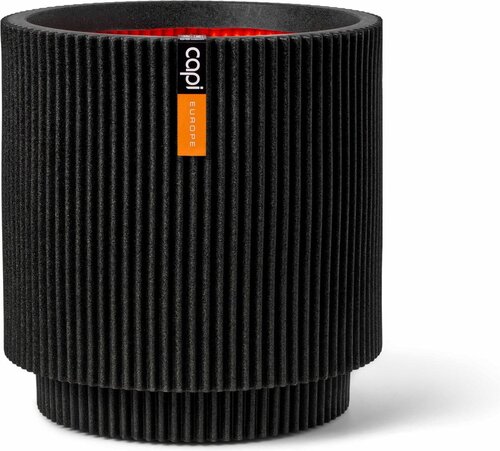 Capi Europe vaas cilinder groove nl zwart h38xb35 Ø29-30 cm - afbeelding 1