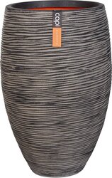 Capi Europe Vaas elegant deluxe Rib NL antraciet h60xb40 Ø 32-34 cm - afbeelding 1