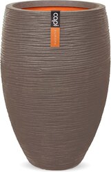 Capi Europe Vaas elegant deluxe Rib NL warm taupe h60xb40 Ø 32-34 cm - afbeelding 1