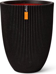 Capi Europe vaas elegant laag groove nl zwart h58xb46 Ø 41-42 cm - afbeelding 1