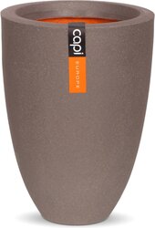 Capi Europe Vaas elegant laag Smooth NL warm taupe h46xb34 Ø 29-30 cm - afbeelding 1