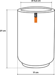Capi Europe Vaas hoog groove goud h27xb17 Ø14,5 cm - afbeelding 4