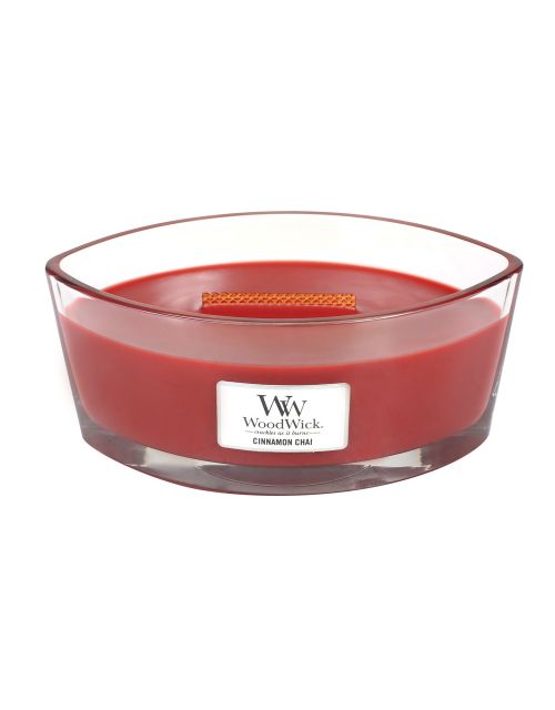 Cinnamon Chai Ellipse WoodWick HeartWick Candle