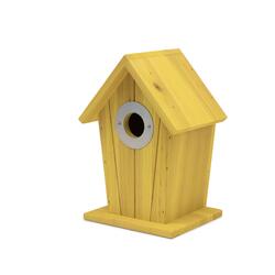 CJ wildbird Nestkast cabin 22x15x12cm geel