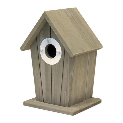 CJ wildbird Nestkast cabin 22x15x12cm grijs