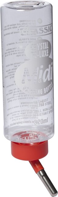 Classic Drinkfles cavia plastic 320ml rood