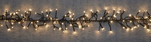 Anna's Collection CLUSTER LIGHTS 192L/1,2M LED WARM WIT - 4M AANLOOPSNOER ZWART - BI-BUI / IP44 TRAF - afbeelding 1