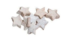 Cocos ster 100st d3cm wit