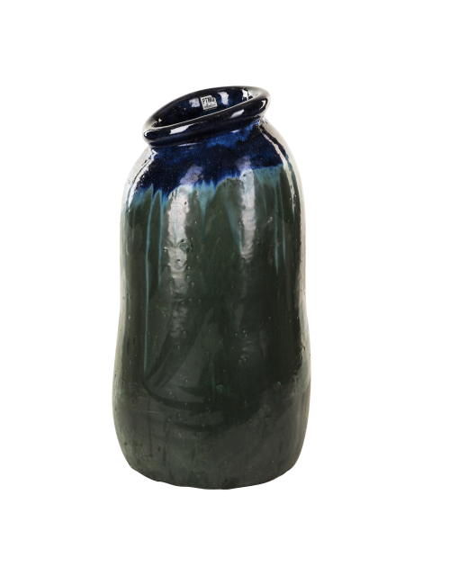 Cong organic pot blauw aardewerk hoog - afbeelding 1