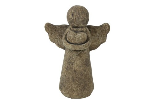 Countryfield Engel beany aardewerk 11x6x15cm brn