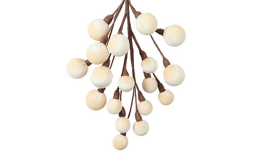 Countryfield Festoen kerstballen 15x10x34 creme