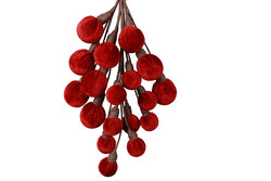 Countryfield Festoen kerstballen 15x10x34 rood