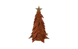 Countryfield Kerstboom newt stof 5x5x12cm bruin