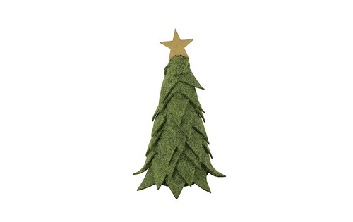 Countryfield Kerstboom newt stof 5x5x12cm groen