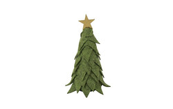 Countryfield Kerstboom newt stof 5x5x12cm groen