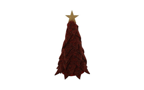 Countryfield Kerstboom newt stof 5x5x12cm paars
