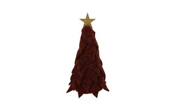 Countryfield Kerstboom newt stof 5x5x12cm paars