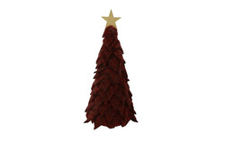 Countryfield Kerstboom newt stof 6x6x17cm paars