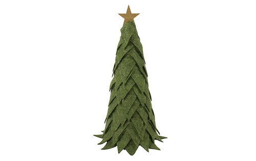Countryfield Kerstboom newt stof 8x8x23cm groen