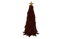 Countryfield Kerstboom newt stof 8x8x23cm paars