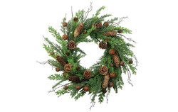 Countryfield Krans juniperus bell d60h10cm groen